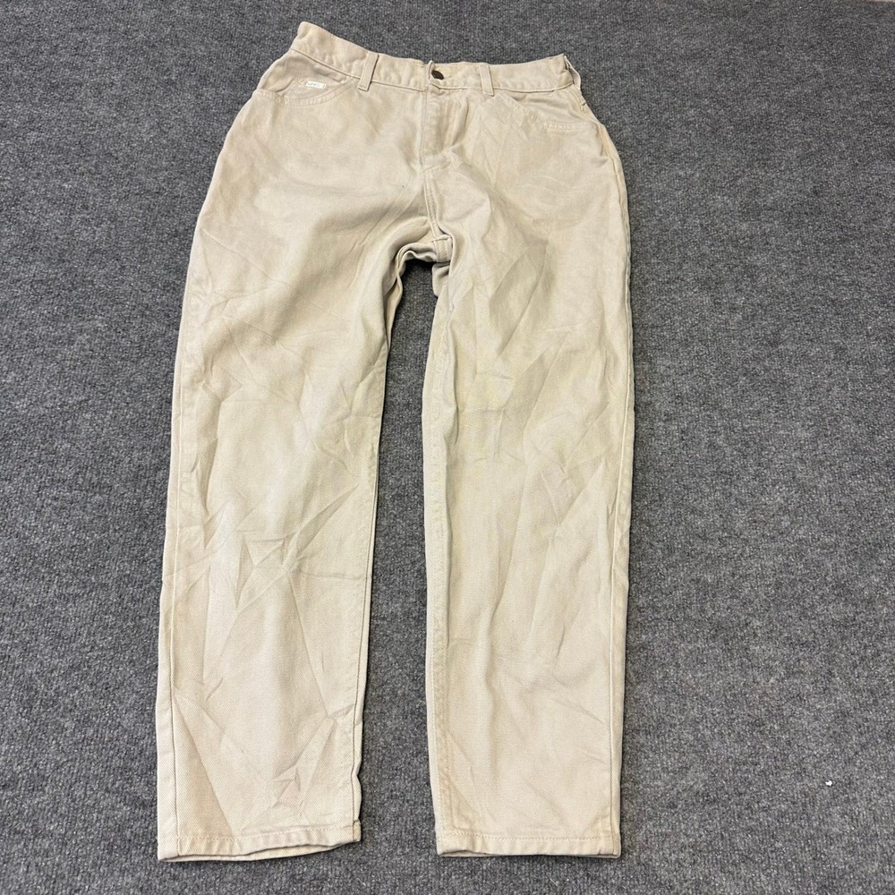 Lee Pants Womens Size 29 Beige Khaki Straight Leg Casual Classic Cotton Twill